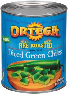 Ortega Diced Green Chiles - 26 oz. can, 12 cans per case