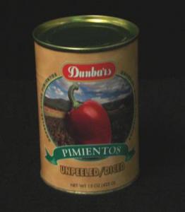 Moody Dunbar Diced Unpeeled Pimiento - 15 oz., 24 cans per case