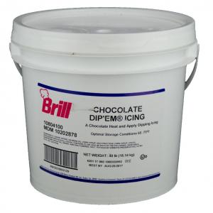 Brill Donut and Roll Chocolate Icing, 40 Pound Pail -- 1 each.