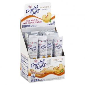 Crystal Light Peach Tea Drink Mix (120 Packets, 4 Boxes of 30)