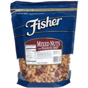 Fischer, Fancy Mixed Nuts, 50% Peanuts, 32.0 oz. (3 Count)
