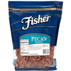 Fisher Chefs Naturals Ready-To-Eat Fancy Large Pecan Halve (2 lbs, 3 Per Case)