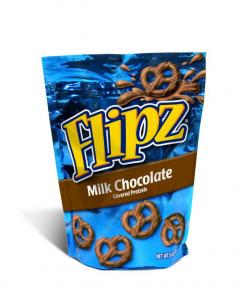 Flipz Milk Chocolate Covered Pretzels Snack Bags (5 Oz, Pack Of 6)