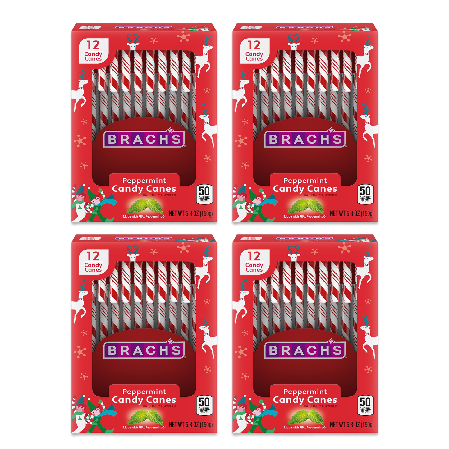 Brachs Candy Canes Pack of 4