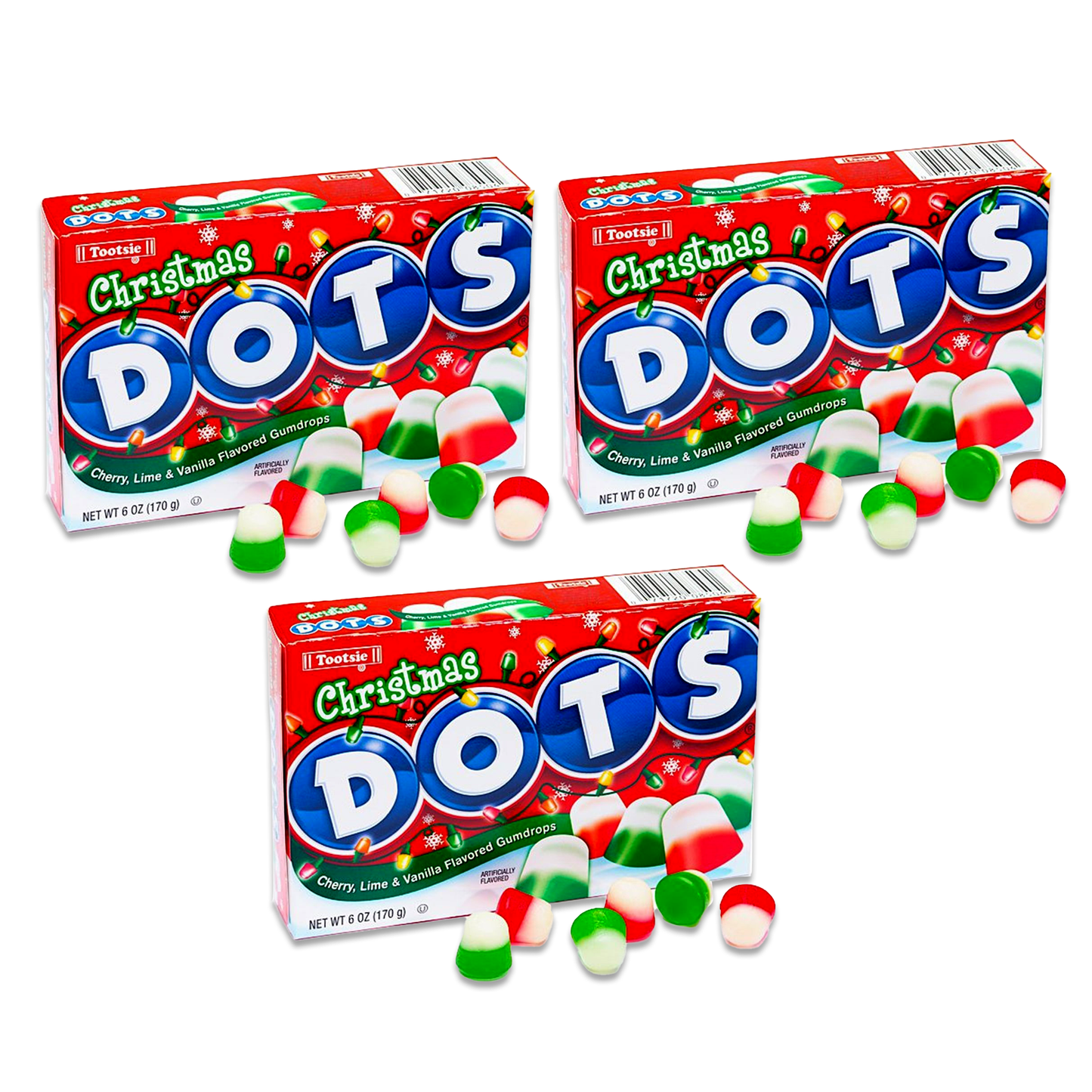 DOTS Candy Christmas Pack of 3