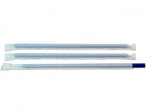 D and W Fine Pack Blue Wrapped Giant Straw, 9 inch - 1200 per case.