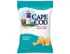 Cape Cod Sea Salt and Vinegar Potato Chips, 2 Ounce - 6 per case.