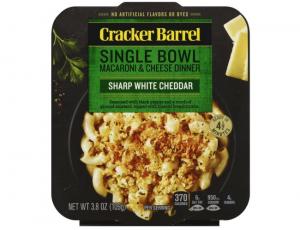 Cracker Barrel Sharp White Cheddar Macaroni and Cheese Liquid Dinner, 3.8 Ounce - 8 per case.
