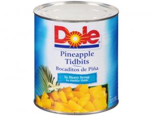 Dole 535 Pineapple Tidbits Fancy In Heavy Syrup (106 Ounce, 6 Per Case)
