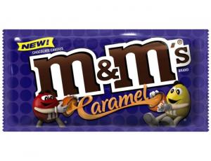 M and Ms 1.41 Ounce Caramel Chocolate Candy, 24 count per pack - 12 per case.