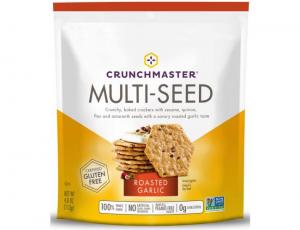 Crunchmaster Roasted Garlic Multi Seed Cracker (4 OZ, 12 Per Case)