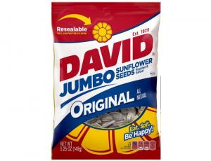 David Original Jumbo Sunflower Seed, 5.25 Ounce - 12 per case.