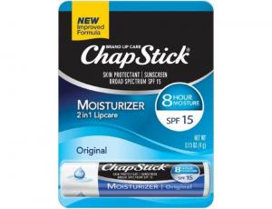 Chapstick Moisturizer Lip Balm Tube, 0.15 Ounce - 144 per case.