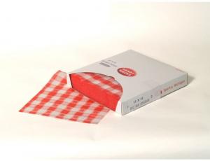 Handy Wacks Red Gingham Sandwich Wrap, 12 x 12 inch - 1000 per pack - 6 packs per case.