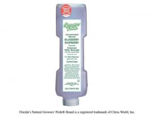 Floridas Natural Growers Pride Blueberry Raspberry Flavored Water, 3.5 Liter - 3 per case.