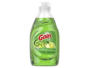 Gain Original Scent Ultra Dishwashing Liquid, 8 Fluid Ounce - 12 per case.