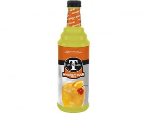 Mr & Mrs T Whiskey Sour Cocktail Mix, Citrus (1 Liter Plastic Bottle, Pack Of 6)