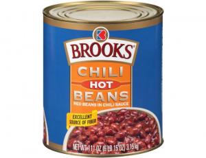 Brooks Hot Chili Bean - no. 10 can, 6 cans per case