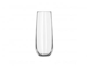 Libbey Stemless Flute Glass, 8.5 Ounce - 12 per case.