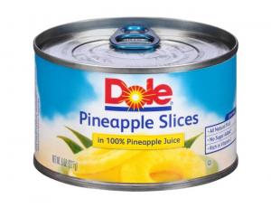 Dole Sliced Pineapple in Juice, 8 Ounce - 12 per case.
