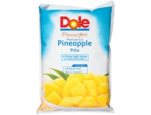 Dole Pineapple Chunks Fancy In Extra Light Syrup, 81.12 Ounce - 6 per case.