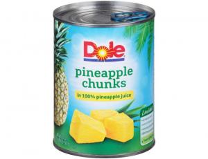 Dole Pineapple Chunks in Juice, 20 Ounce - 12 per case.