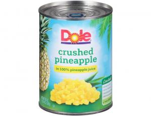 Dole Crushed Pineapple in Juice, 20 Ounce - 12 per case.
