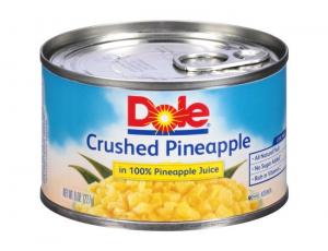 Dole Pineapple Crushed In 100% Fruit Juice, Bulk Case (8 Oz. Cans, 12 Per Case)
