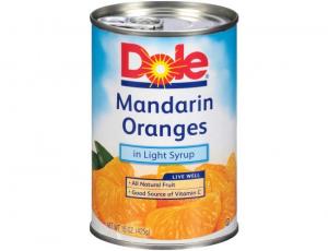 Dole Mandarin Oranges in Light Syrup, 15 Ounce - 12 per case.