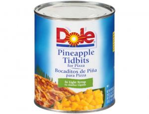 Dole 77507 Pineapple Pizza Tidbits In Light Syrup (29 Ounce, 12 Per Case)