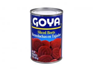 Goya Sliced Beets - 15 oz. can, 24 cans per case.