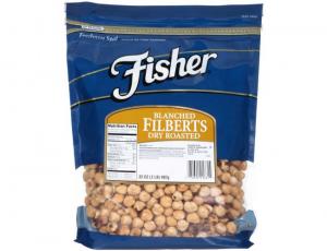 Fisher Chefs Naturals Ready-To-Eat Whole Blanched Filbert (2 lbs, 3 Per Case)