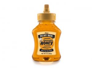 Honey Busy Bee Clover Squeeze Bottle 12 Case 8 Ounce