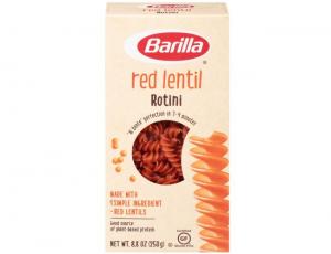 Barilla Red Lentil Rotini Legume, 8.8 Ounce - 10 per case.