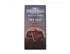 Ghirardelli Intense Dark Chocolate Bars - Sea Salt Soiree (3.5 Oz, Pack Of 12)