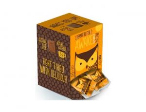 Awake Singles Caffeinated Peanut Butter and Chocolate Bites, 0.58 Ounce - 300 per case.