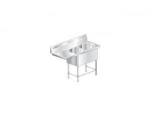 Aero Aerospec Two Compartment NSF Sink - 14 Gauge, 20 inch wide - 1 each.