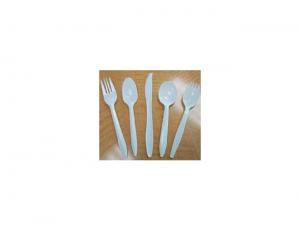 Goldmax Bronze Series White Polypropylene Medium Weight Spork, 14.5 x 9.5 x 6.5 inch - 10 per case.