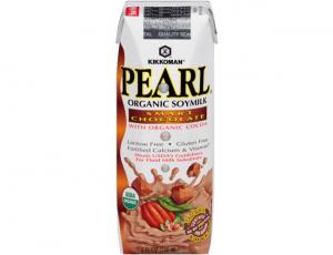 Kikkoman Pearl Organic Smart Chocolate Soymilk, 8 Fluid Ounce - 24 per case.