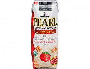 Kikkoman Pearl Organic Smart Original Soymilk, 8 Fluid Ounce - 24 per case.
