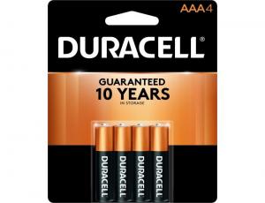 Duracell AAA Size Coppertop Duracell Battery, 1.5 Volt - 216 per case.