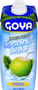 Goya 100 Percent Pure Coconut Water, 16.9 Ounce - 24 per case.