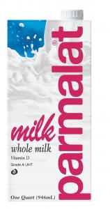 Parmalat Shelf Stable Ultra High Temperature Pasteurized Whole Milk, 2.15 Pound - 12 per case.