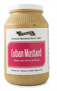 Plochmans Cuban Mustard, 1 Gallon - 2 per case.