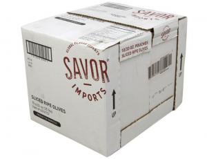 Savor Imports Sliced Ripe Olives, 33 Ounce - 10 per case.