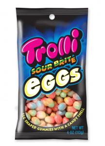 Trolli Sour Brite Crawler Eggs Gummy Candy, 4 Ounce - 12 per case.