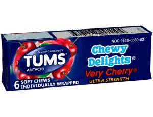 Tums Chewy Delights, 6 count per pack - 144 per case.