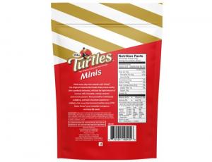 Turtles Original Minis Caramel Nut Cluster Candy- Stand Up Pouch, 6.2 Ounce - 8 per case.