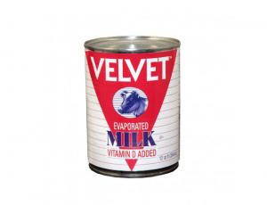 Velvet Vitamin D Evaporated Milk, 12 Fluid Ounce - 24 per case.