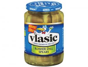 Vlasic Kosher Dill Pickle Spears, 24 Fluid Ounce - 6 per case.